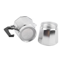 Cafetière moka en aluminium octogonale de 300 ml, 9x18,5 cm, machine à espresso portable