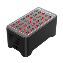 USB Charger 30  HUB 150W Universal Wall Desktop Fast Charging Station Dock for Mobile Phone Power Adapter EU Plug