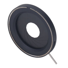 Adjustable Aluminum Alloy Microscope Iris Diaphragm 3-52mm for Camera & Optical Use