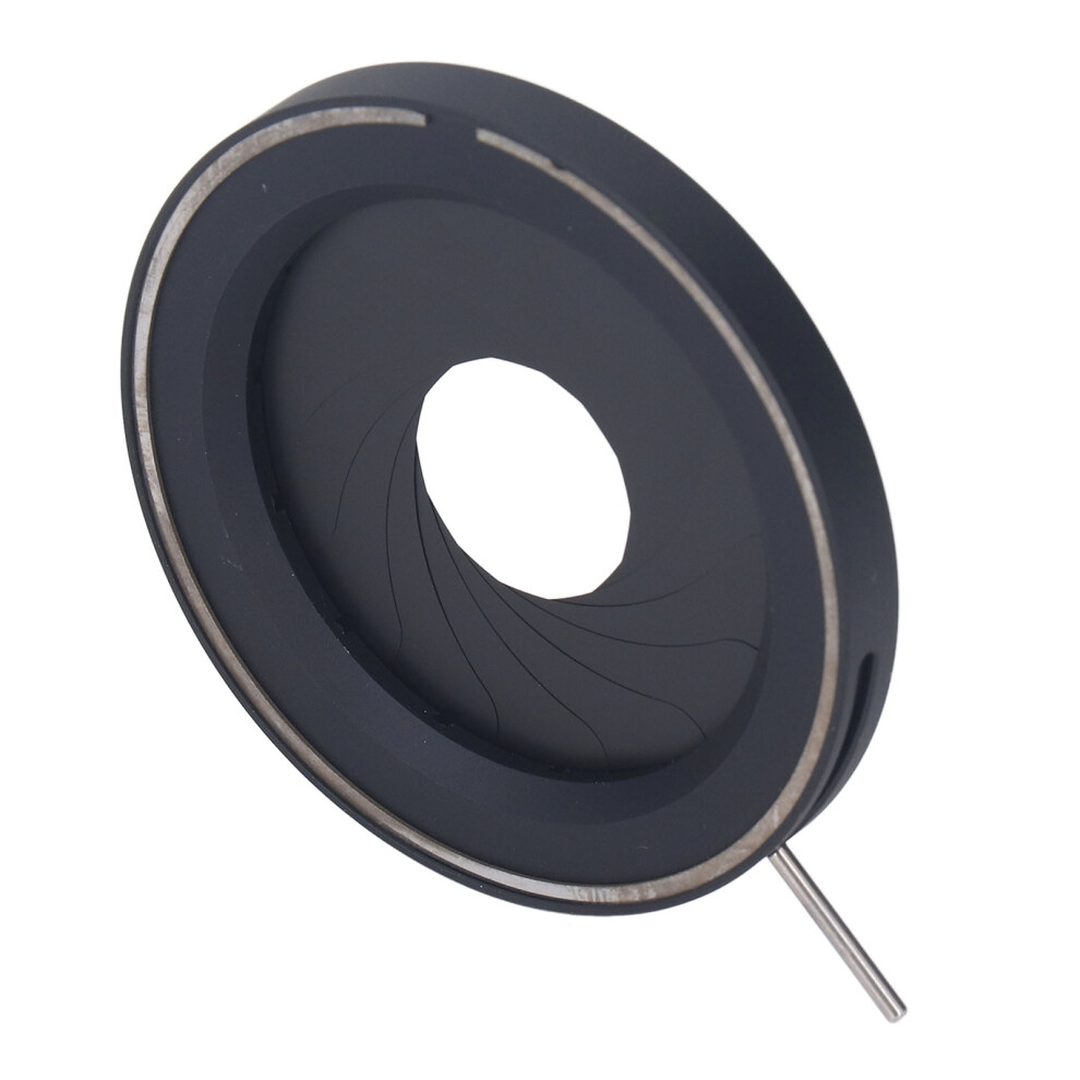 Adjustable Aluminum Alloy Microscope Iris Diaphragm 3-52Mm For Camera & Optical Use 4681388346469