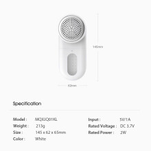 MQXJQ01KL Lint Remover 1300mAh White 145x62x65mm