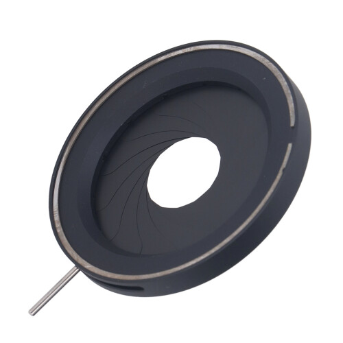 Adjustable Aluminum Alloy Microscope Iris Diaphragm 3-52mm for Camera & Optical Use 1