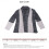 Dunkelgrauer Color-Block-Strickpullover mit offener Front XXL 2