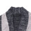 Dunkelgrauer Color-Block-Strickpullover mit offener Front XXL 5