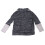 Dunkelgrauer Color-Block-Strickpullover mit offener Front XXL 11