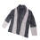 Dunkelgrauer Color-Block-Strickpullover mit offener Front XXL 15