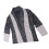 Dunkelgrauer Color-Block-Strickpullover mit offener Front XXL 14