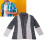 Dunkelgrauer Color-Block-Strickpullover mit offener Front XXL 16