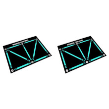 2X Tapis D'EntraîNement de Pas de Football, Tapis D'EntraîNement de Football, Tapis D'EntraîNement AntidéRapant à Absorption des Chocs