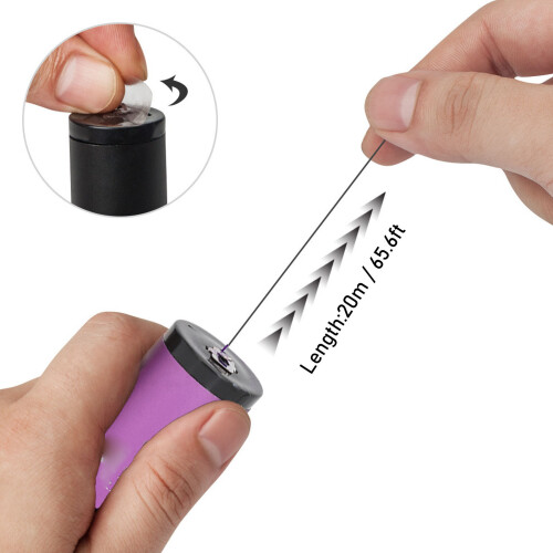 2 Stück Semi-Permanent Microblading Mapping String Flasche 20 m Braun Lila 1