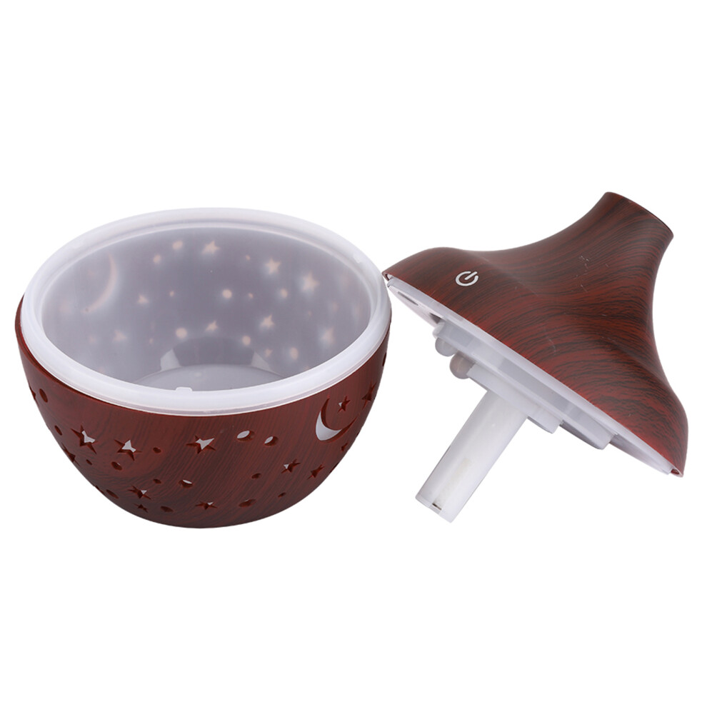 Dark/Grain 300Ml Aromatherapy Diffuser Humidifier Wooden 120X110mm