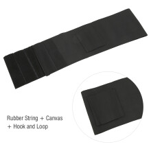 Black Elastic Waist Belt Double Holster for Adults Unisex Compact 128g