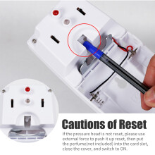 Automatic Wall-Mount Air Freshener Dispenser 300mL, White, Modern Style