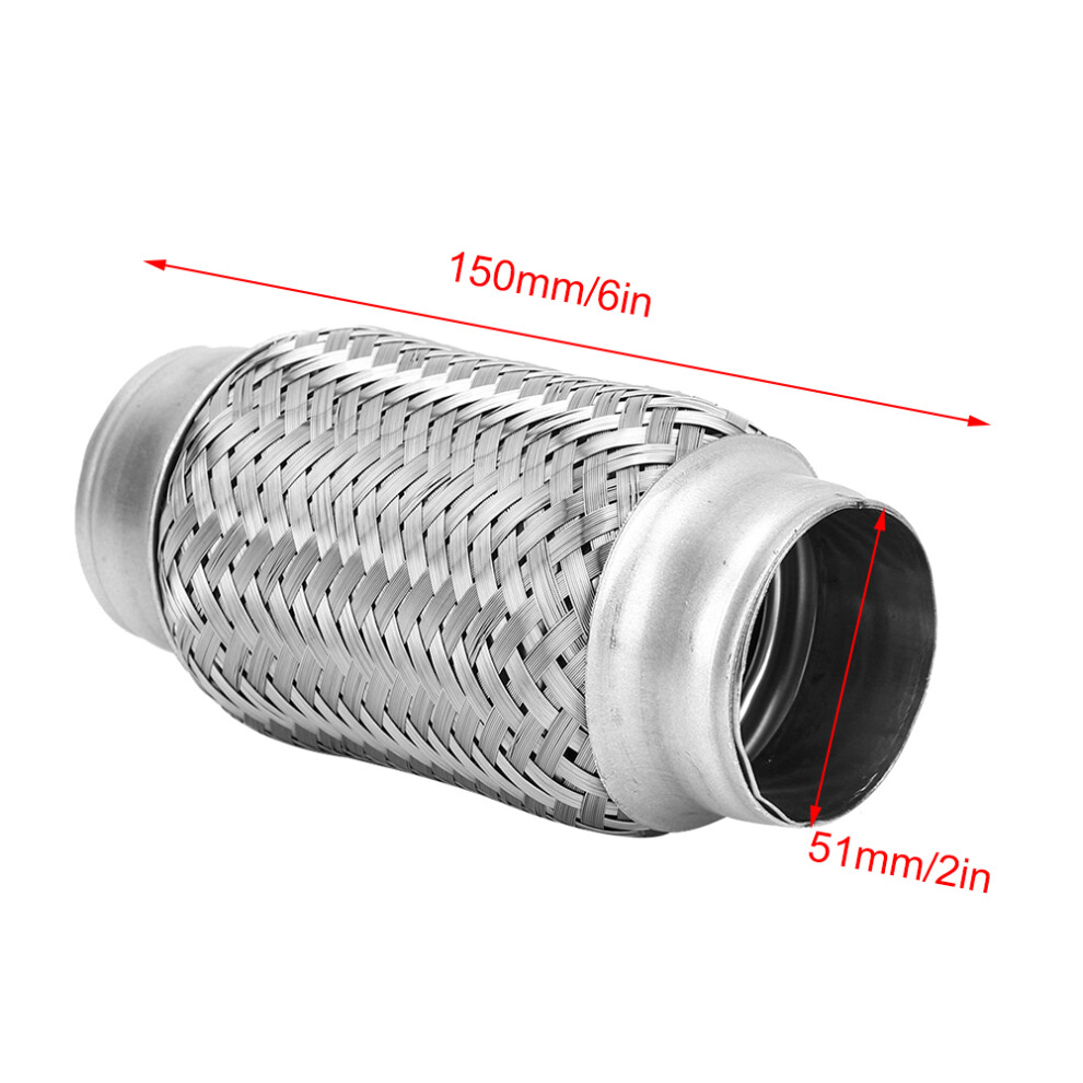 Stainless Steel 6In Car Exhaust Flexible Pipe, 51Mm Hole 9441388348062