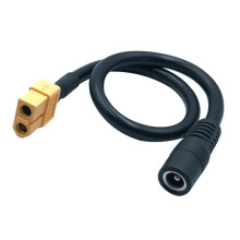 1Pz XT60 XT-60 Femmina Jack un 5.5Mm X 2.5Mm Femmina Jack Cavo Adattatore di Alimentazione per FPV Monitor Drone Cavo di Alimentazione Cavo