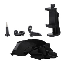 Black Adjustable Chest Harness Strap for Gopro & Mobile Phones