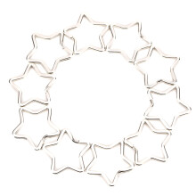 10pcs Metal Key Ring Hook Connector for DIY Jewelry and Bag Decoration