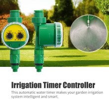 Electronic Garden Water Timer Waterproof 600-800L/H 12.5cm Green