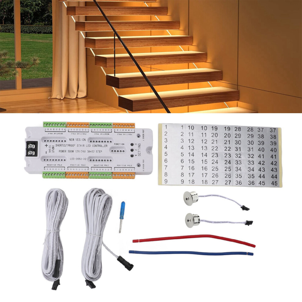 Smart Stair Light Controller With Motion Detection For Safe Stair Use 9391388348701