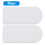 50Pcs White Disposable 3-Layer Face Mask Filter Pads, Breathable & Comfortable 1