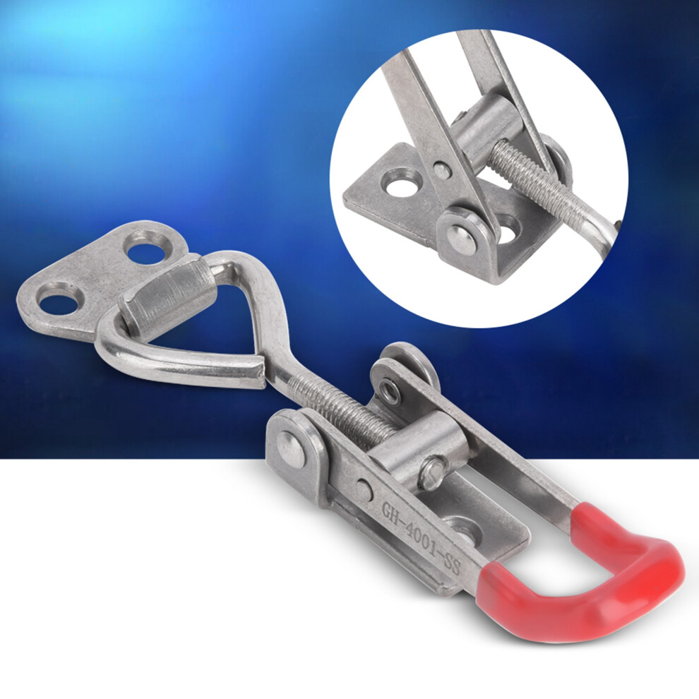 2Pcs Stainless Steel Toggle Clamp Clip Gh-4001-Ss, 150Kg, 2Mm Thickness 7661388348929