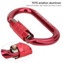 O Type Automatic Lock Mountaineering Carabiner for Rock Climbing Safety Gear