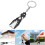 PVC Diving Flipper Shape Key Ring, Black/Blue/White, 16g 4