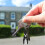 PVC Diving Flipper Shape Key Ring, Black/Blue/White, 16g 8
