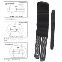 Rib Chest Support Brace Breathable Dislocated Ribs Protection Post-op Belt M