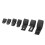 Black Plastic Nylon Cable Clamp Set 200pcs R & P Type Wire Script Fasteners 10