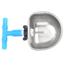 Premium-Edelstahl-Kaninchen-Tränker-Kits, 10 Sets Wasser- und Fütterungszubehör.