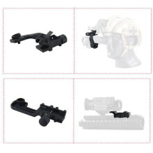 PVS-14 Alloy Night Vision Helmet Mount Bracket for Infrared Telescope Black