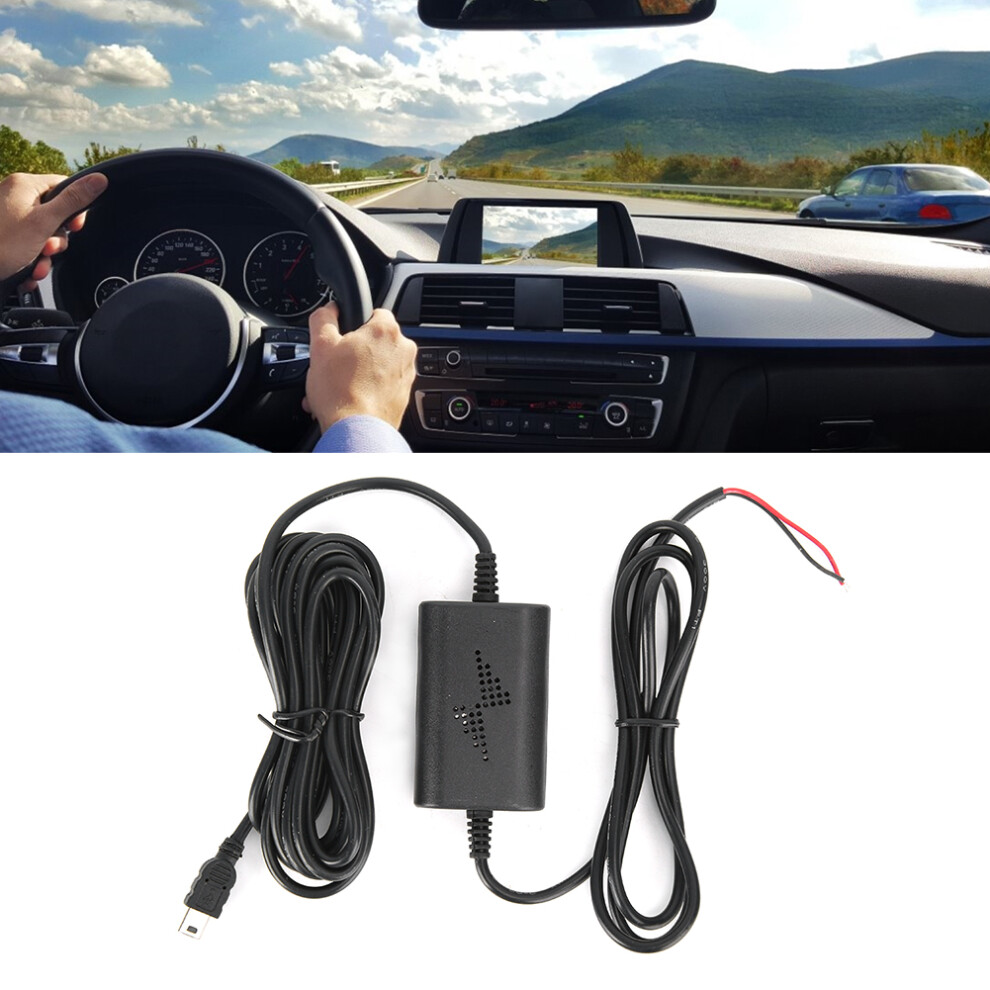 12V 24V To 5V 2.5A Dash Cam Hardwire Kit Straight 7806371613107