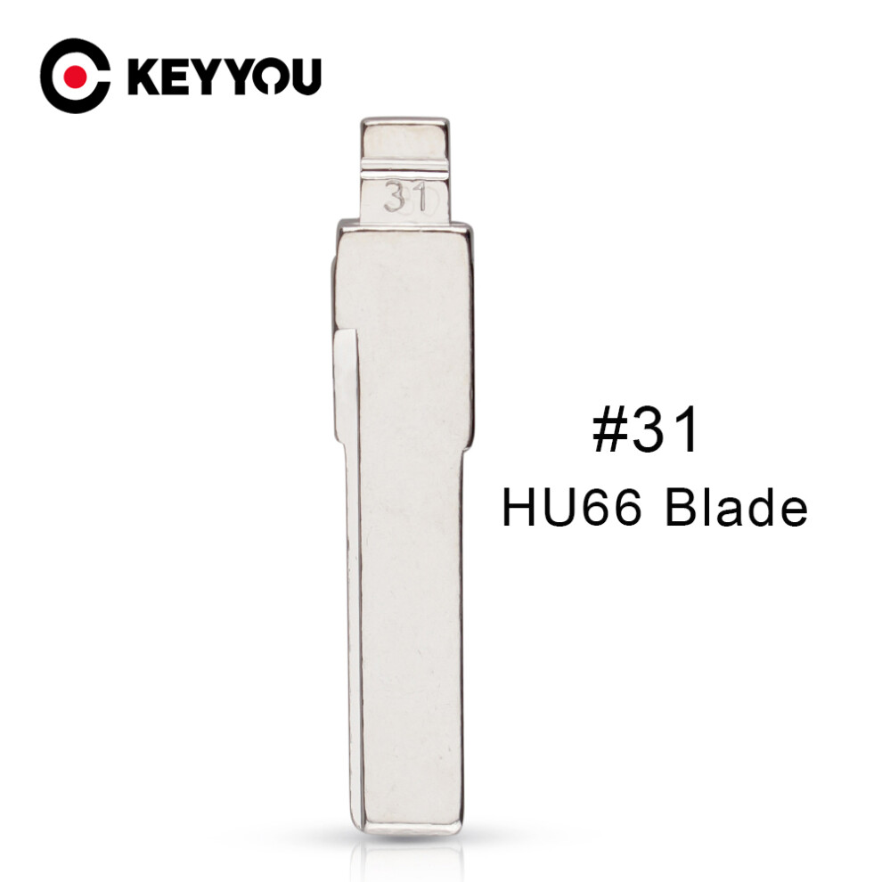 10Pcs/Lot 31 Kd Key Blade Hu66 Haa Uncut Flip Car Key #31 Blade For Vw Passat Bora Seat Skoda Keydiy For Kd900 Machine 6935161632279