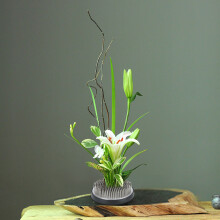Round Japanese Flower Kenzan Holder 397 Needles Stainless Steel