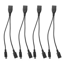 4-pakowa przejściówka do kabla  OTG, zasilany 2-w-1 adapter Micro-USB na USB (kabel OTG + kabel zasilający) do kijów strumieniowych itp