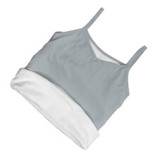 Damen Thermischer Fleece-Spaghettiträgertop Grau, one-size-fits-all 37,5–62,5kg