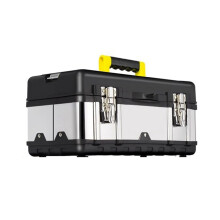 17-Inch Stainless Steel Toolbox Storage Box Set Hardware Portable Electrician Household Multifunction