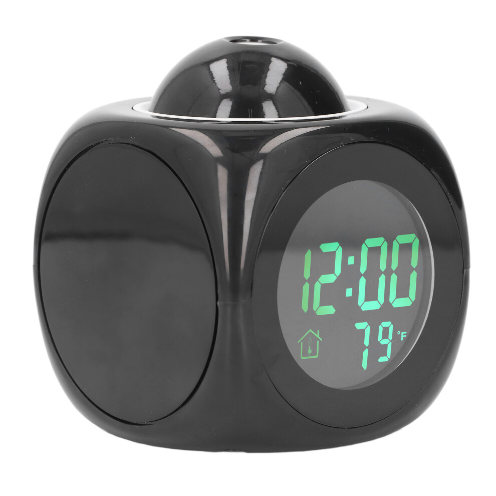 Digital LCD Projection Alarm Clock with Voice Backlit Display & USB Cable