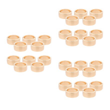 30Pièces Anneaux Métalliques Dorés En Zinc Pour Classeurs Et Cartes