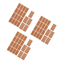 18Sheets Chocolate Self-Adhesive Writable Labels for Creative DIY Use