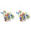 2Pcs Colorful Glass Marbles Set 1