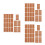 18Sheets Chocolate Self-Adhesive Writable Labels for Creative DIY Use 7