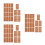 18Sheets Chocolate Self-Adhesive Writable Labels for Creative DIY Use 9