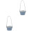 2Pcs Protective Blue PU Coffee Holders with Long Handle Strap 4