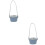 2Pcs Protective Blue PU Coffee Holders with Long Handle Strap 6