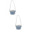 2Pcs Protective Blue PU Coffee Holders with Long Handle Strap 7