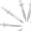 400Pcs Seamless Bothway Skirting Nails for Baseboard and Door Frame 8