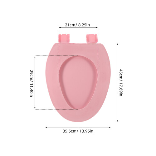 Toilettensitz Gepolstert Rosa Leise Haushalt 1