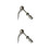 2Pcs Quick Release Silver Aluminium Alloy for Cycle Repair 1